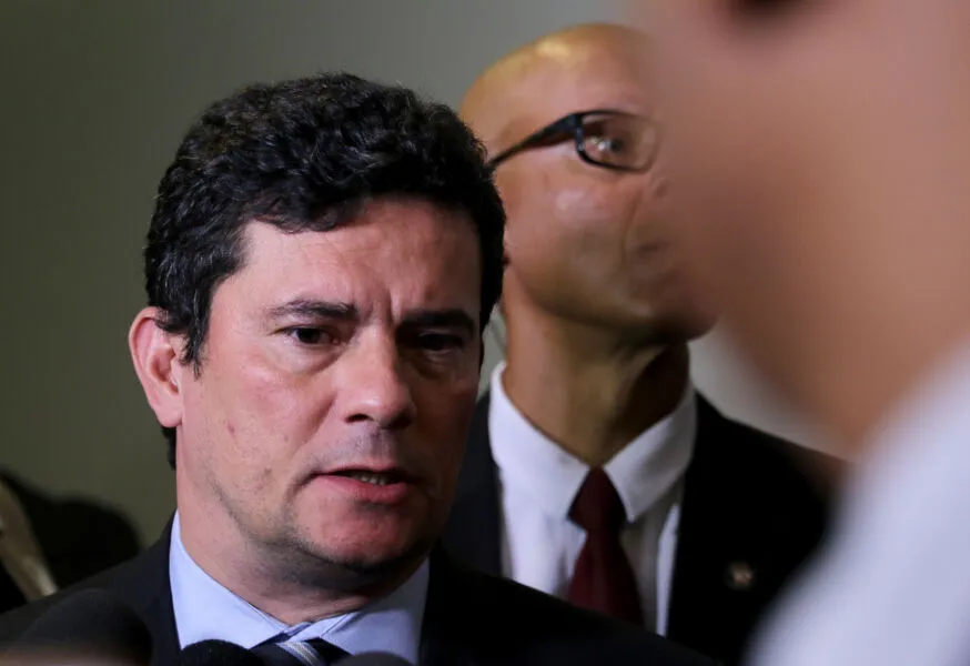 O ex-ministro da Justiça, Sérgio Moro, participou de evento nos EUA nesta sexta-feira