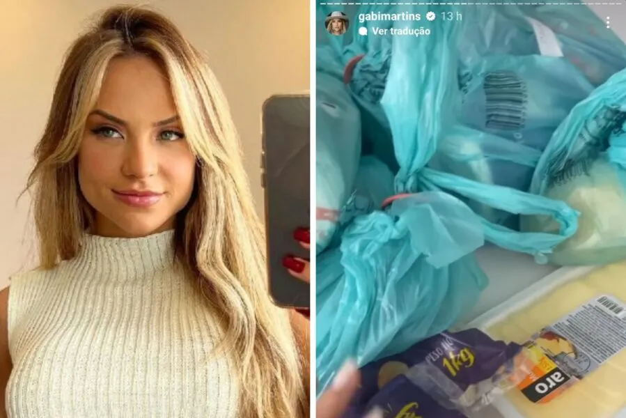 Gabi Martins compartilhou com os seguidores que ganhou compras de supermercado de um fã clube