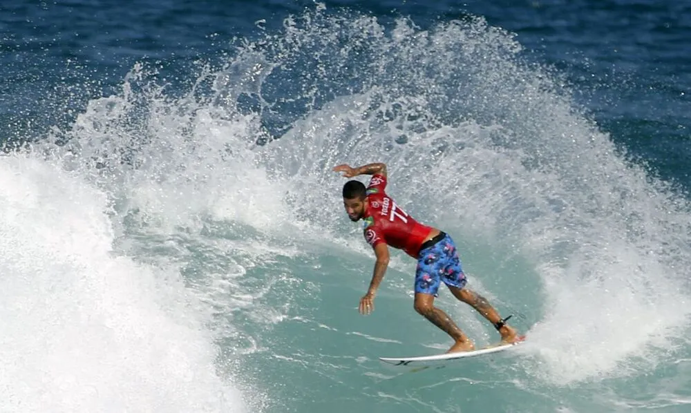 Filipinho superou o anfitrião Connor O’Leary nas oitavas, com nota final 16,26 contra 13,00 do adversário.