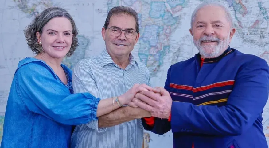 Gleisi Hoffmann, Lula e Paulinho da Força se reuniram em São Paulo