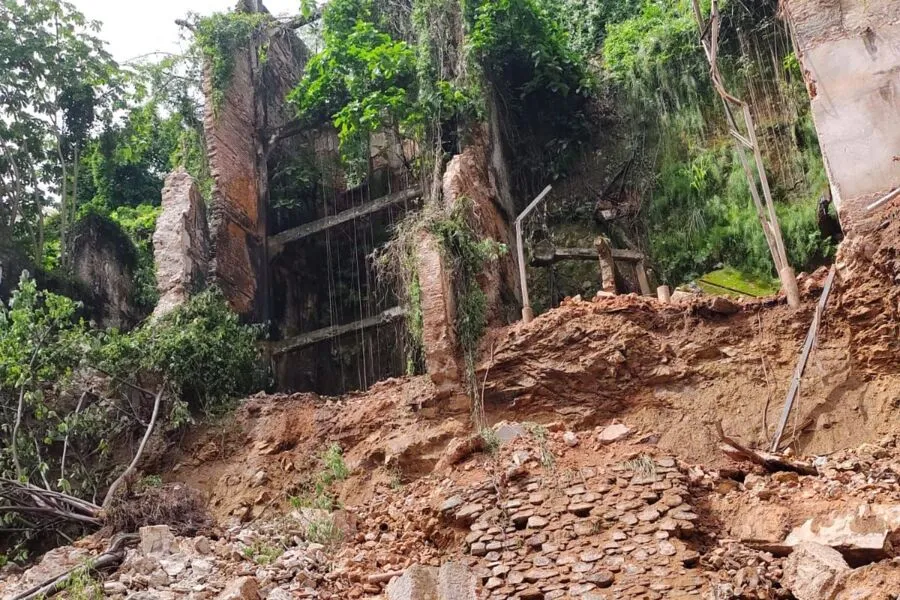 Deslizamento na Ladeira da Montanha