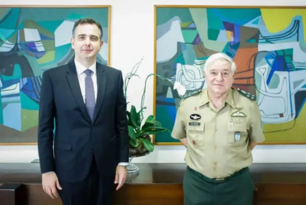 Encontro entre Rodrigo Pacheco e Luís Carlos Gomes Mattos aconteceu na manhã desta quarta-feira, 4