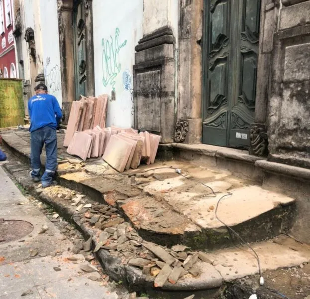 Substituição de pedras não foi feita