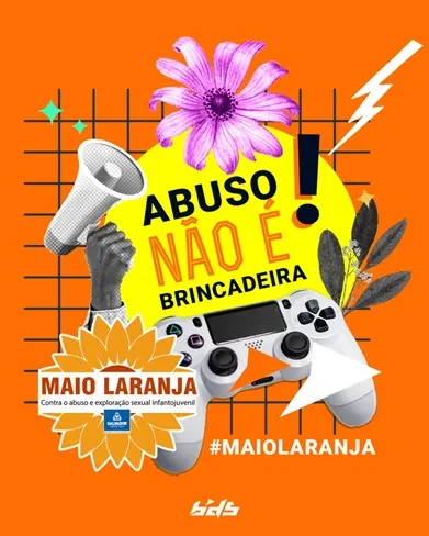 Campanha faz parte das ações de conscientização do Maio Laranja