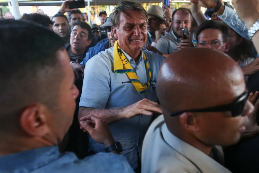 Bolsonaro durante a Bahia Farm Show