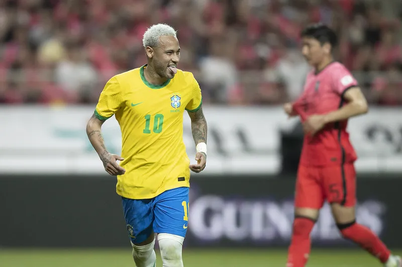 Neymar foi artilheiro no amistoso contra a Coreia do Sul