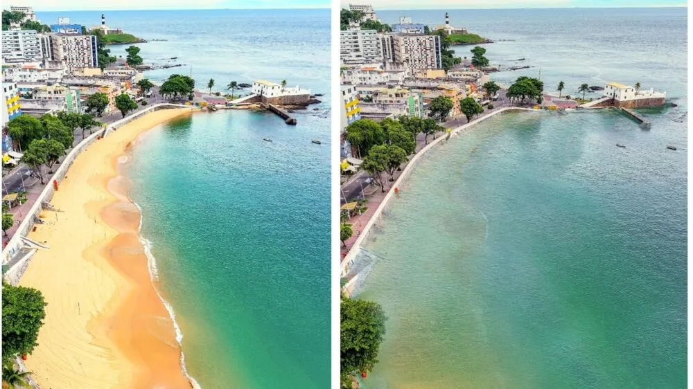 Entre os locais retratados estão pontos turísticos famosos como o Porto da Barra