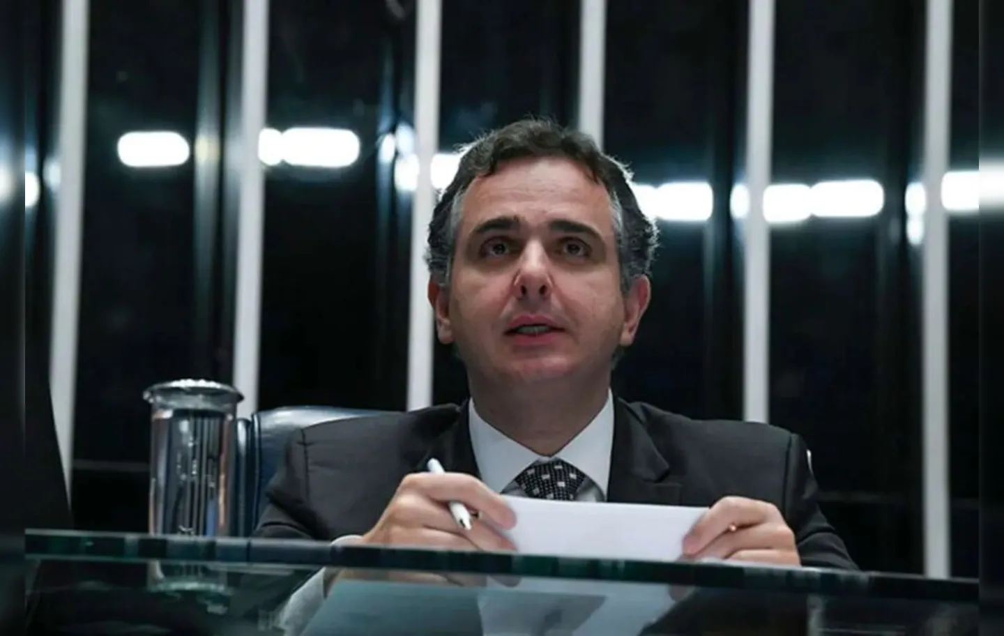 O presidente do Senado, Rodrigo Pacheco (PSD)