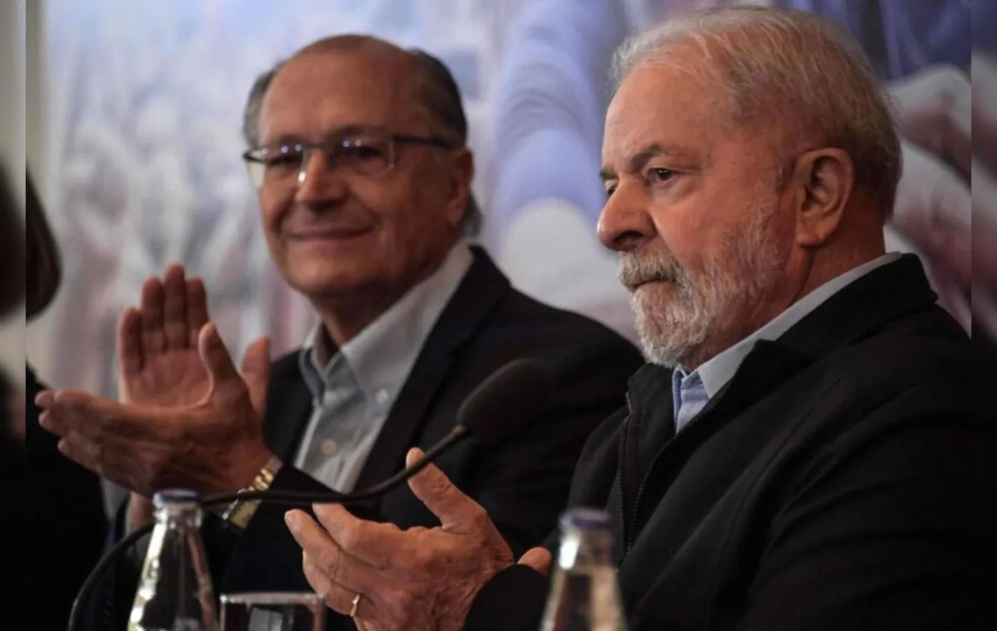 Lula e Alckmin durante jantar