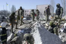 Imagem ilustrativa da imagem Cidade ucraniana de Mikolaiv é alvo de ataques aéreos russos
