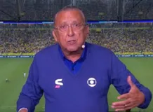 Imagem ilustrativa da imagem Galvão se emociona após jogo do Brasil: "Seleção, amo você"