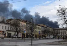 Imagem ilustrativa da imagem Rússia lança mísseis contra a cidade de Lviv, na Ucrânia