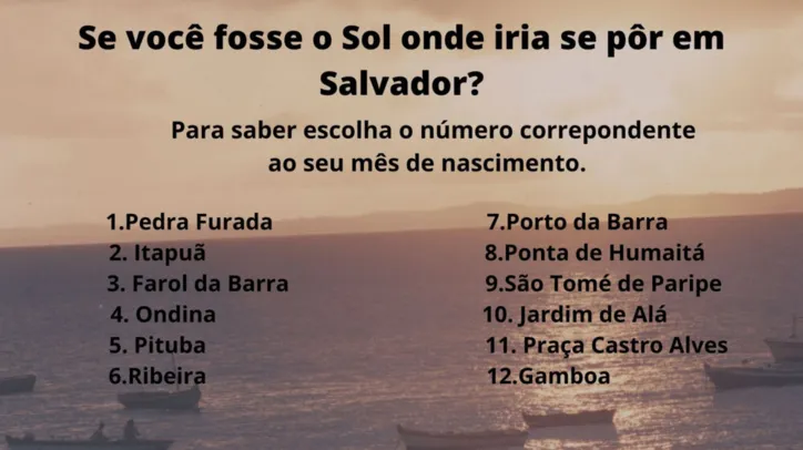 Faça o quiz e descubra