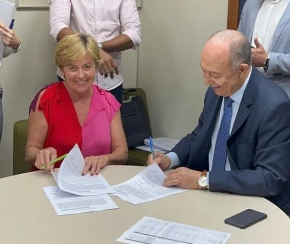 Edza Brasil e secretário José Nunes