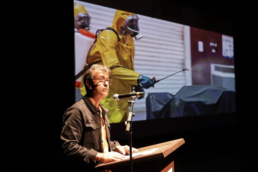 Filme foi apresentado a covidados na Sala do Coro do Teatro Castro Alves