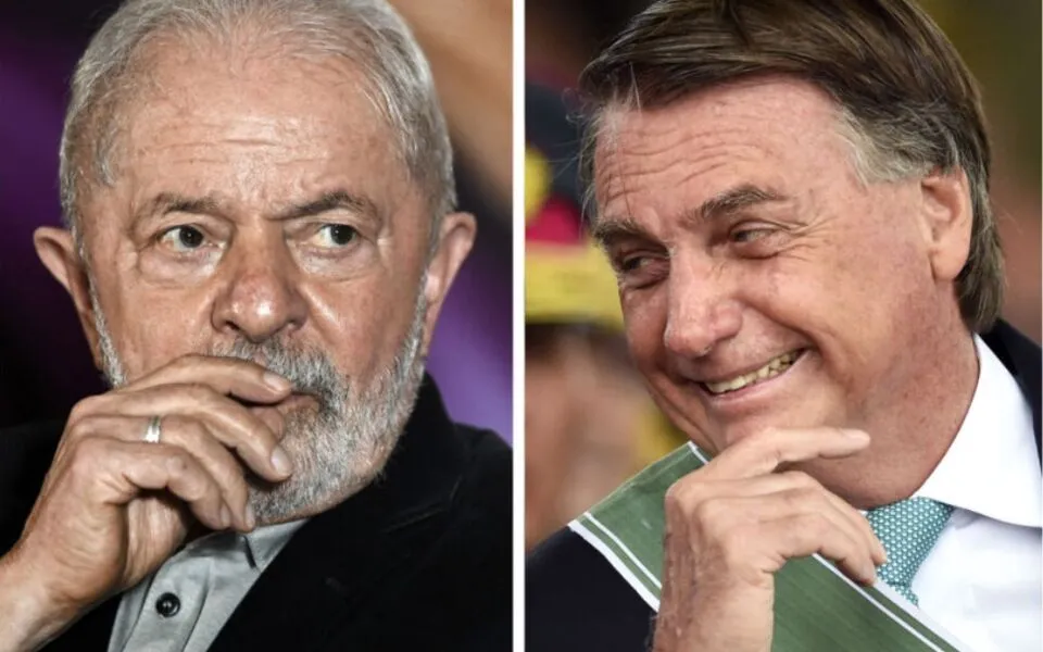 Lula (PT) e Jair Bolsonaro (PL) disputam as eleições presidenciais de 2022