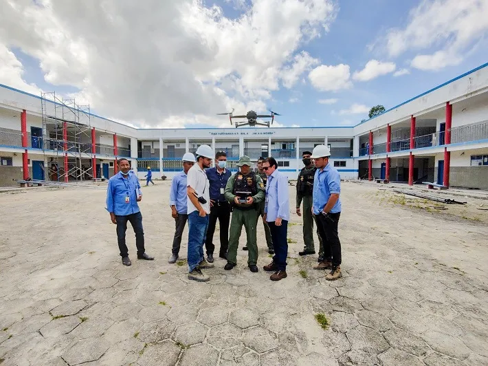 Equipes do TCE e Graer utilizam drone para auditoria em obras
