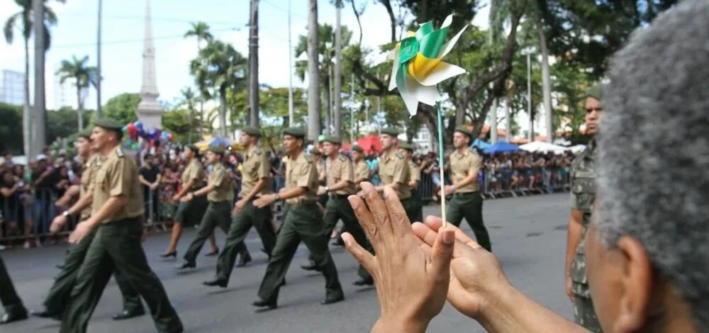 Registro do último desfile de 7 de setembro em Salvador realizado antes da pandemia da covid, em 2019