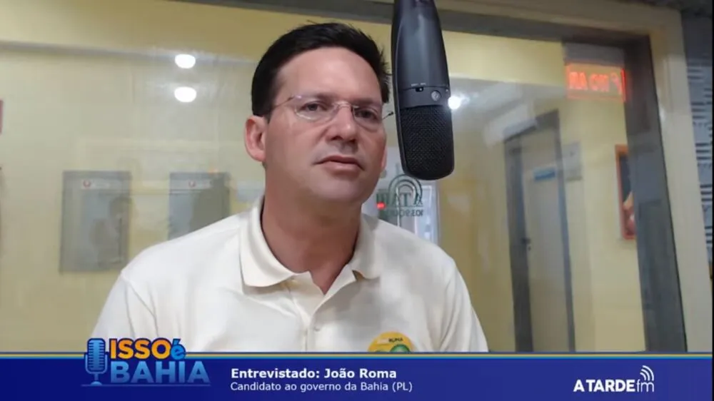 “Muitas pessoas não estão com a agenda da eleição na cabeça", disse João Roma em entrevista ao Isso É Bahia, nesta segunda-feira, 19