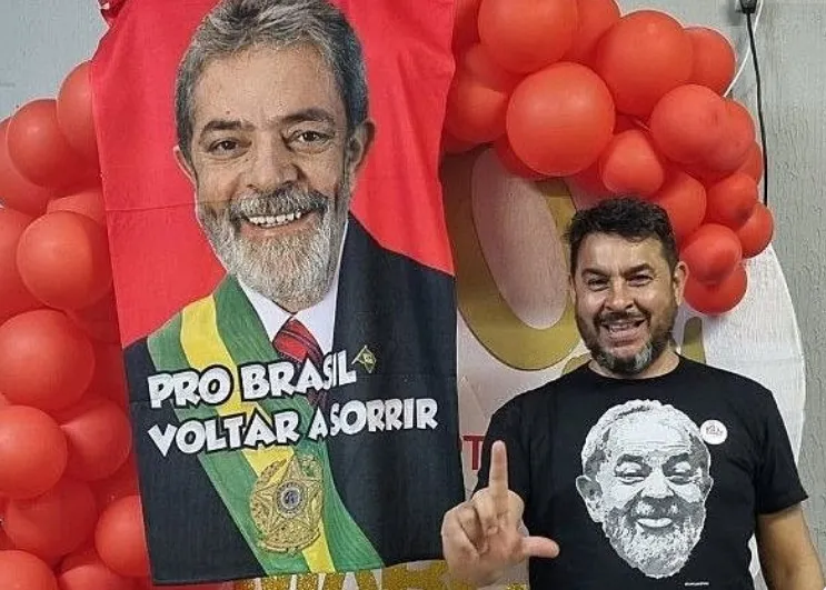 Marcelo Arruda momentos antes de ser morto por bolsonarista -