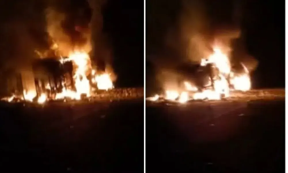 Acidente aconteceu por volta das 2h30 no KM 370 da rodovia