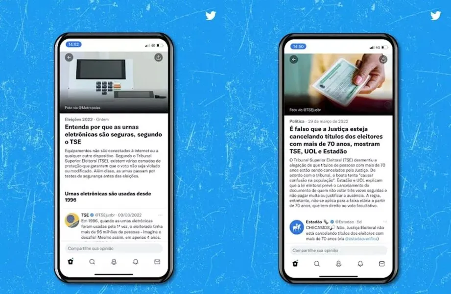 Rede social também vai enviar aos usuários uma notificação quando for registrado pico na conversa sobre eleições