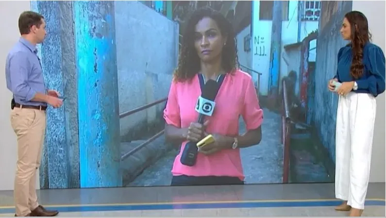 No momento do ocorrido, Daniela estava no Morro do Cabral, na capital do estado, noticiando os constantes tiroteios na localidade