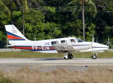 Dois tripulantes estavam no avião, um Embraer modelo EMB-810D