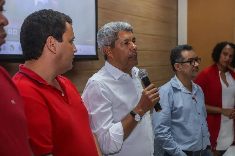 Durante discurso, Jerônimo falou sobre o orgulho de representar o projeto de Lula, Rui Costa e Jaques Wagner na Bahia