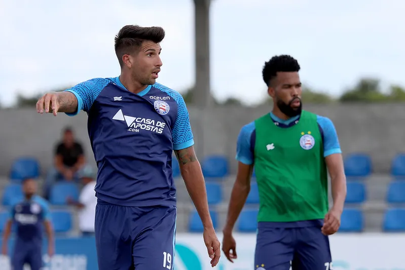 O elenco do Bahia encerra a sua preparação para a partida contra o CSA na tarde de sexta-feira