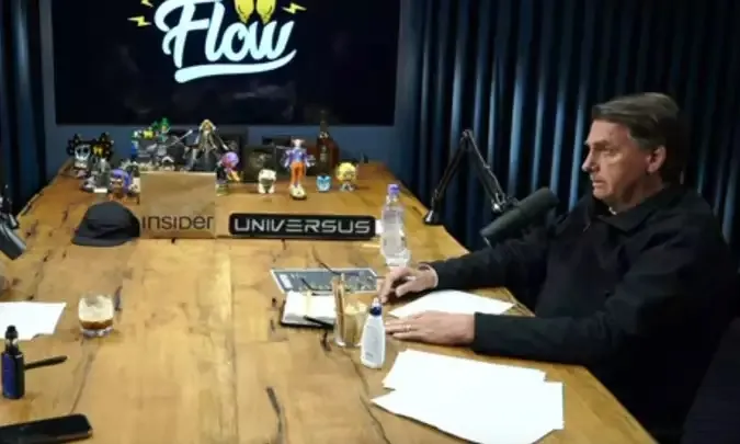 Presidente da República Jair Bolsonaro (PL) concedeu entrevista ao Flow Podcast nesta segunda, 8