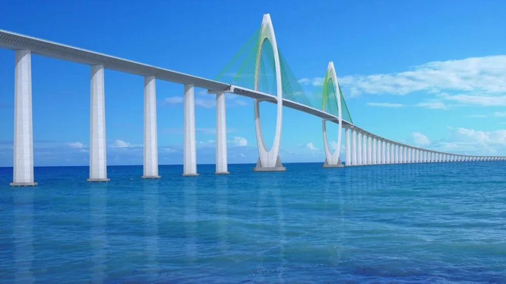 Projeto da ponte Salvador - Ilha de Itaparica