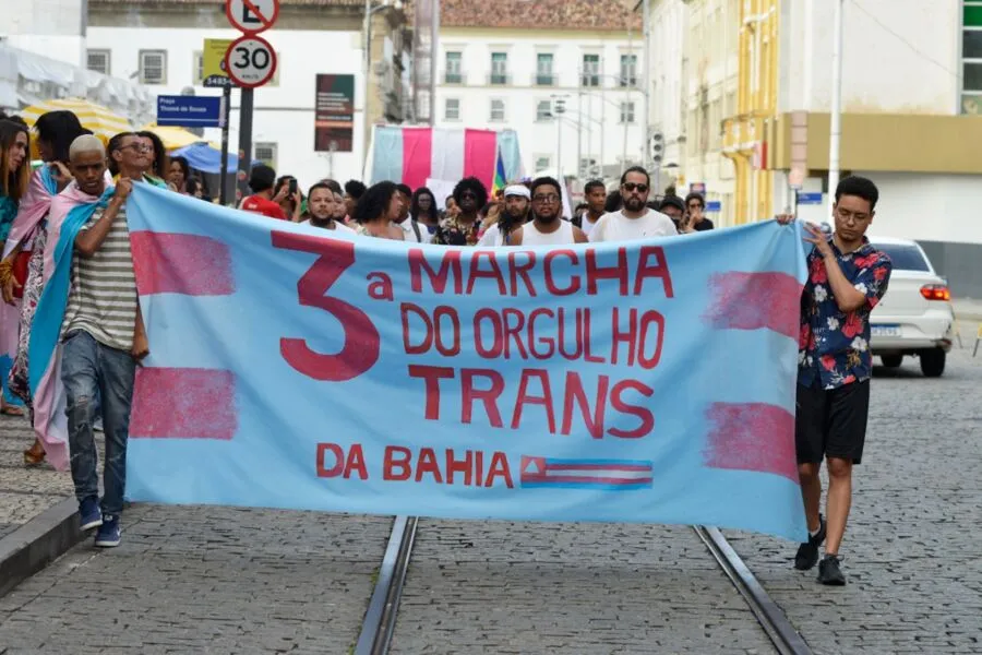 Ato reuniu pessoas trans e travestis e ativistas da luta pela causa