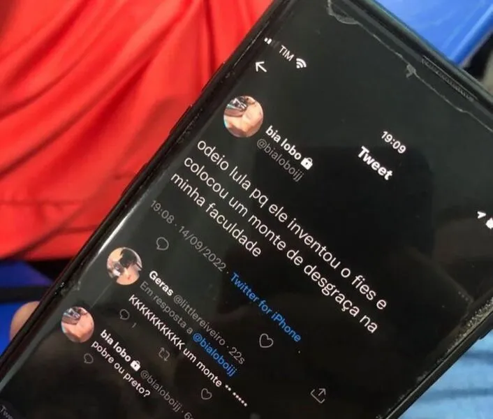 Aluna que fez o comentário racista foi expulsa do  Centro Universitário Nobre (UNIFAN)
