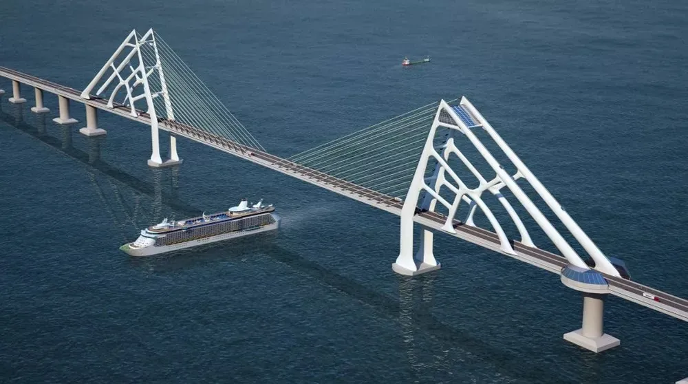 Projeção da ponte que vai ligar Salvador a Itaparica