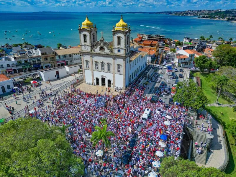 Caminhada de Lula foi concluída na Colina Sagrada