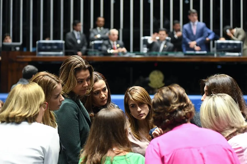 Senadoras em Plenário, em 2021: número de mulheres deve diminuir a partir de 2023