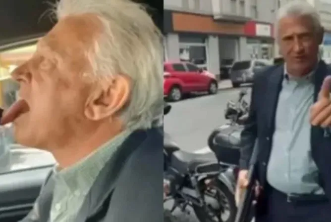 Sabatini tem um vídeo em que aparece lambendo uma arma e andando armado pelas ruas de São Paulo