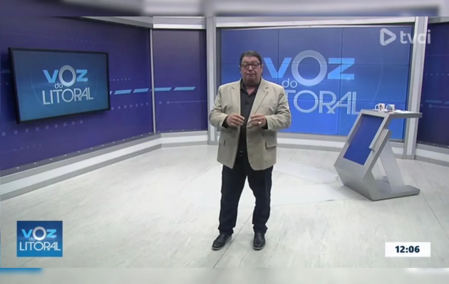 Tony Lagos comandava o programa vespertino 'Voz do Litoral', da TVCI, no Paraná