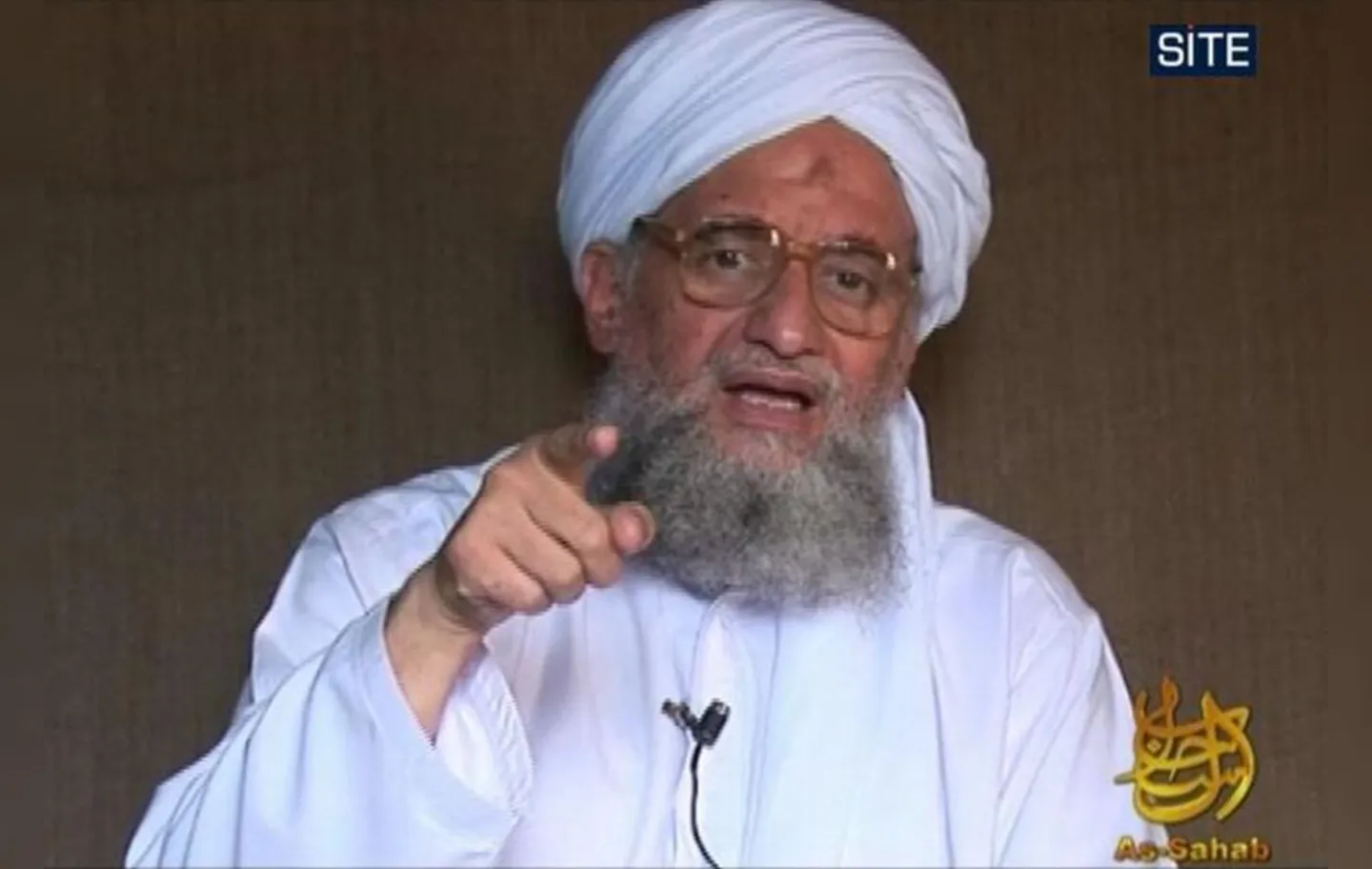 Al Zawahiri, chefe da Al-Qaeda, no Afeganistão