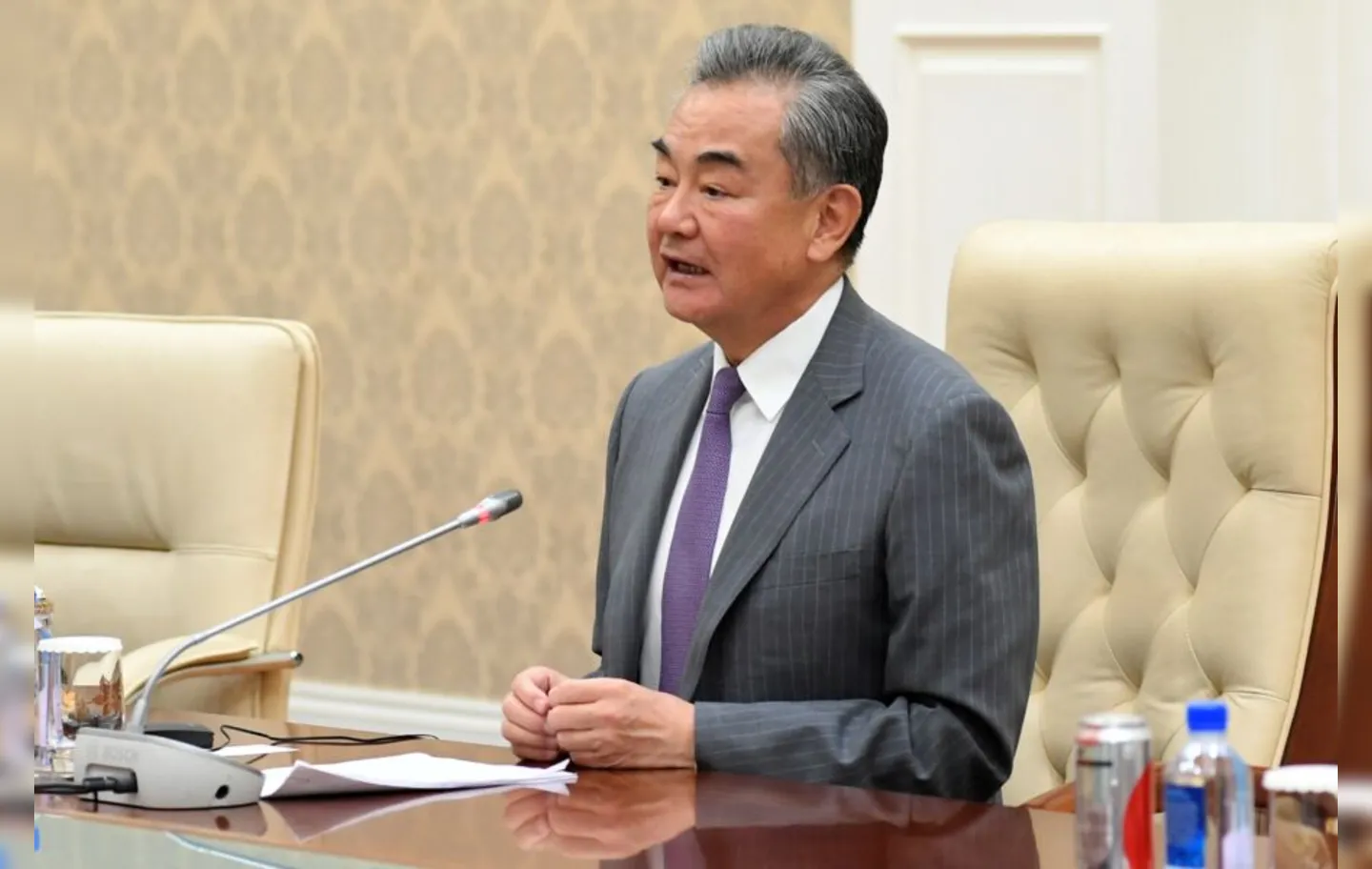O ministro das Relaçãoes EXteriores da China, Wang Yi