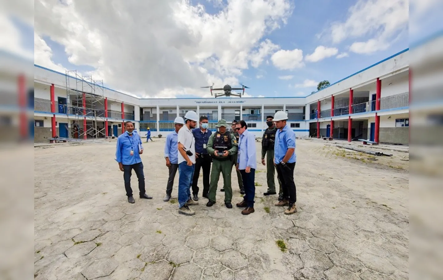 Equipes do TCE e Graer utilizam drone para auditoria em obras