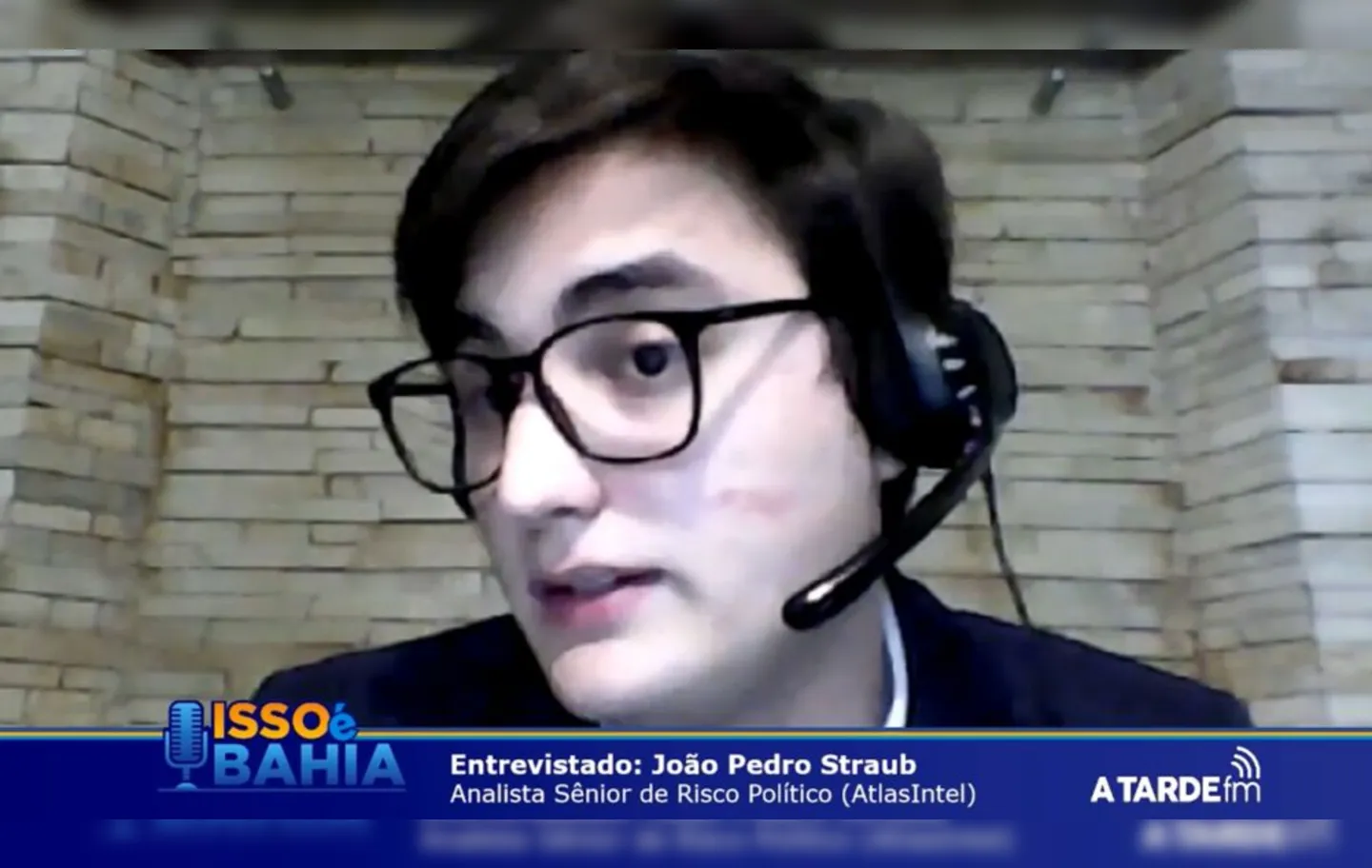 Analista de Risco Político da AtlasIntel, João Straub foi o entrevistado de hoje do programa Isso É Bahia, da rádio A TARDE FM