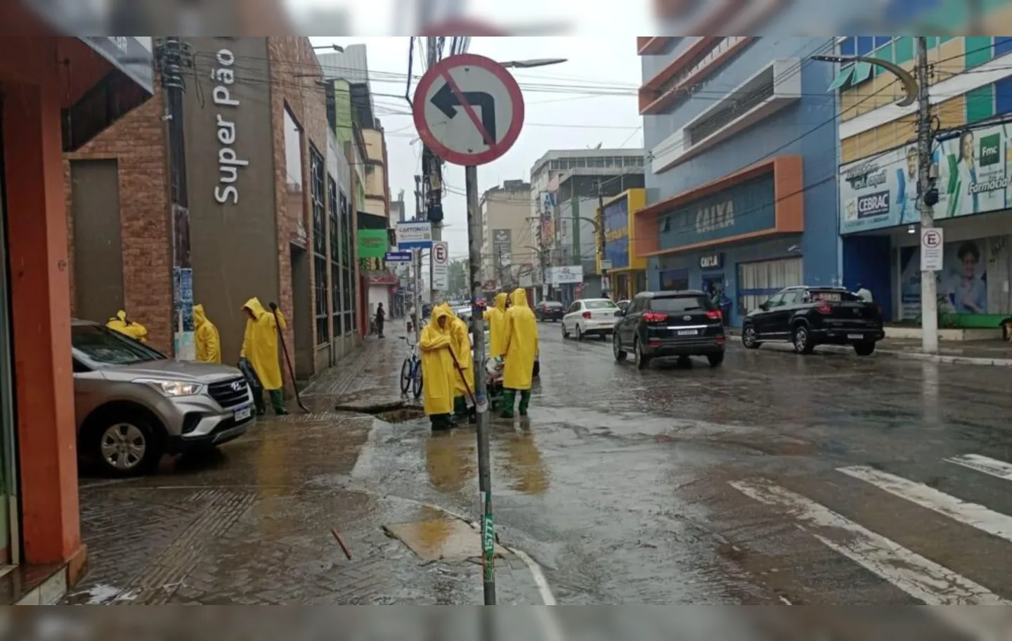 Defesa Civil do município registrou, ainda pela manhã, chuvas entre 30 e 60 milímetros