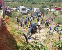 Imagem ilustrativa da imagem Helicóptero que levava deputado Jonga Bacelar cai na Bahia