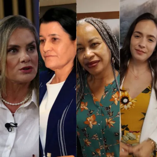 Deputadas Ivana Bastos, Jumari Oliveira, Olívia Santana e a vereadora Ana Vitória