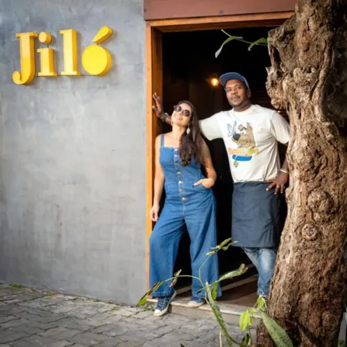 Chef Ícaro Rosa e a esposa Elen Luz