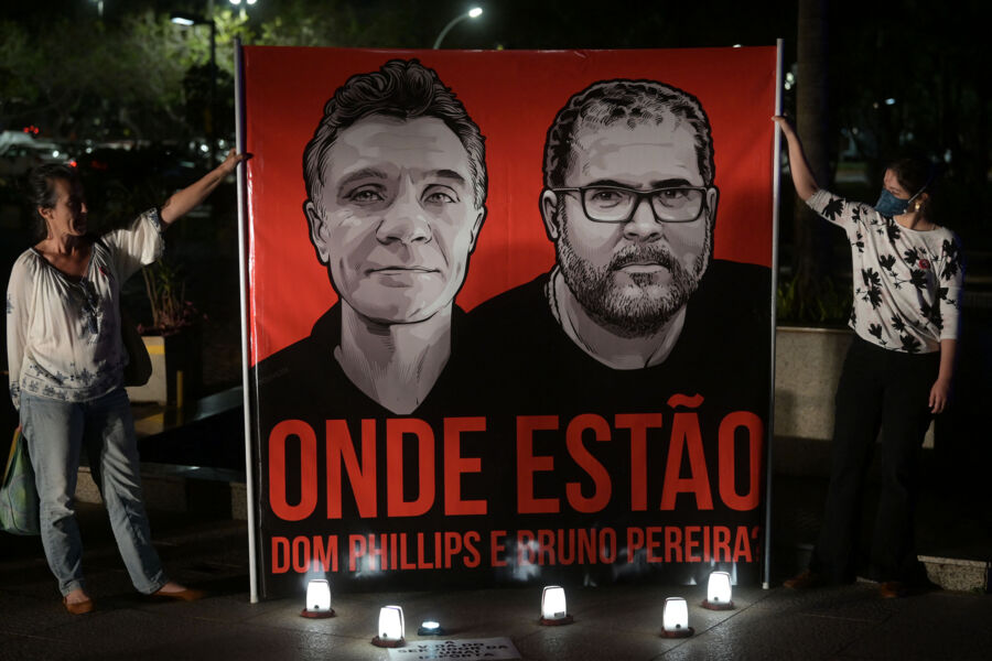 Dom Phillips e Bruno Pereira foram assassinados no dia 5 de junho deste ano