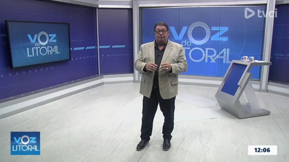 Tony Lagos comandava o programa vespertino 'Voz do Litoral', da TVCI, no Paraná
