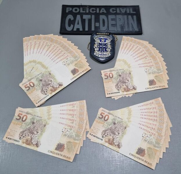Em depoimento, o suspeito disse que adquiriu as notas através de um fornecedor virtual